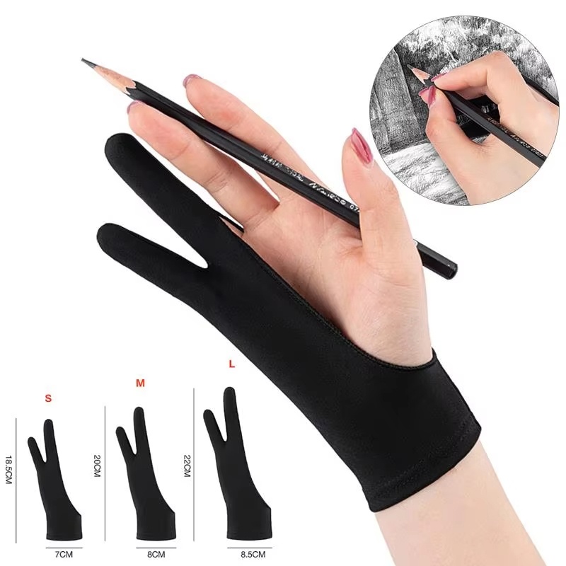 Touchscreen Glove Capacitive - S/M/L Twee Vinger Tekening Handschoenen Anti-touch