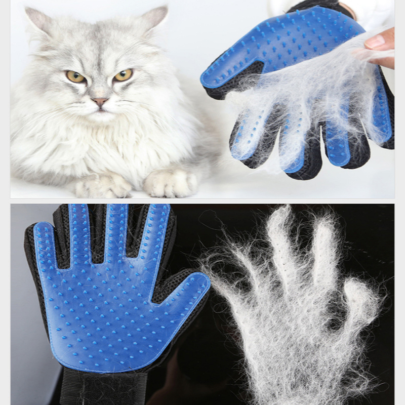Rubber Glove Cleaning - Pet Grooming Handschoenen Siliconen Borstel Massage