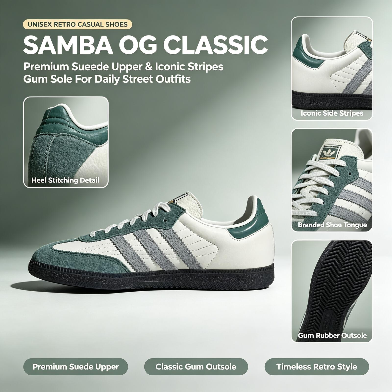 Adidas Shoes Samba - Officiële Adidas Genuine Samba JP9222 leren