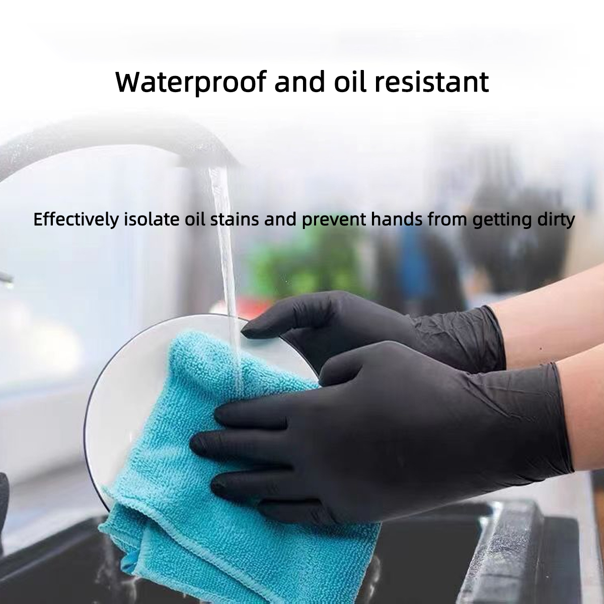 20/50/100 stuks zwarte vinylha - Rubber Glove Cleaning recensie en prijs